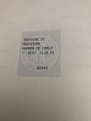 Tecniche di seduzione - Andrea De Carlo