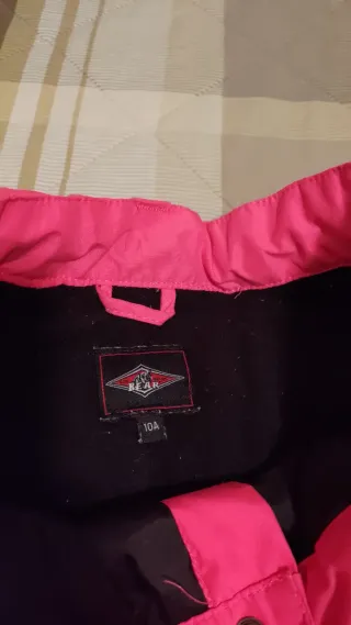 Pantaloni da sci rosa vivaci 10 anni