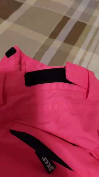 Pantaloni da sci rosa vivaci 10 anni