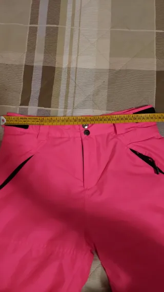 Pantaloni da sci rosa vivaci 10 anni