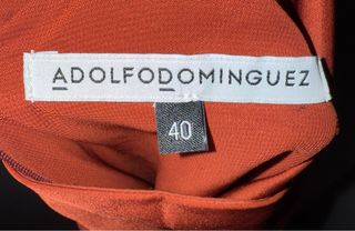 Vestido largo Adolfo Domínguez naranja/rojo