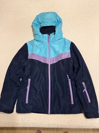 Chaqueta Nieve Niña Azul y Morado