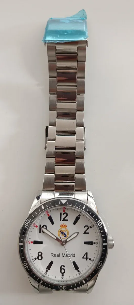 Reloj Real Madrid Plata y Blanco