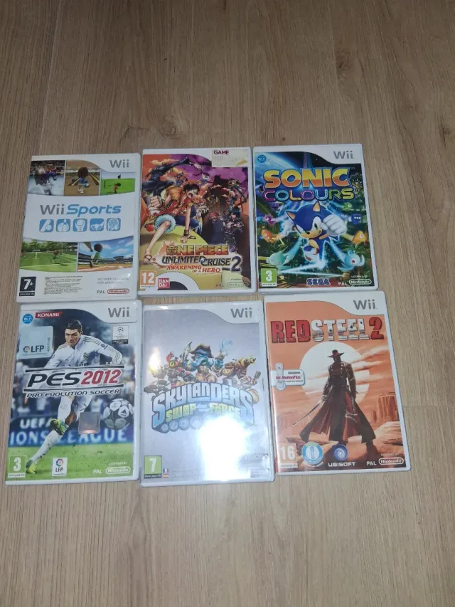 Lote 6 Juegos Wii: PES 2012, Sonic, Skylanders...