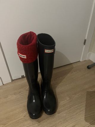 Botas Hunter Talla 39 Azul Marino Originales