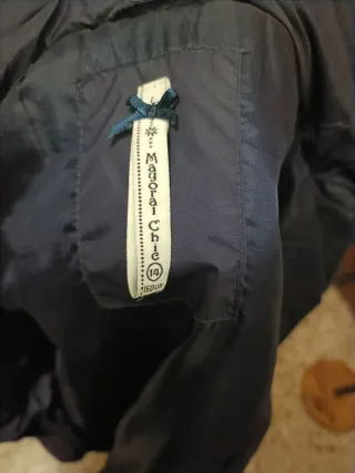 Abrigo invierno niña azul