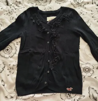 Cárdigan Hollister Negro Mujer