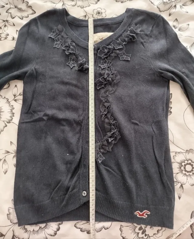 Cárdigan Hollister Negro Mujer