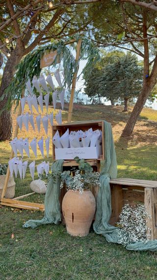 Rincón decoración boda