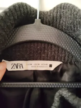 Cappotto Zara uomo grigio fantasia