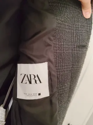 Cappotto Zara uomo grigio fantasia