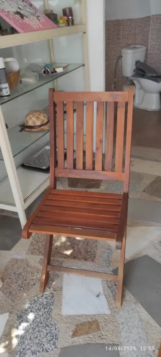 Mesa extensible madera + 6 sillas