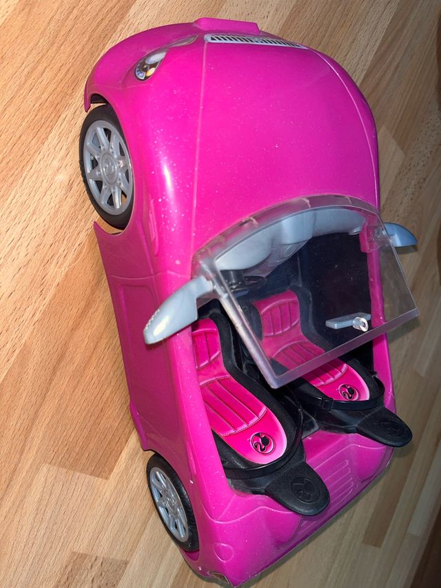Coche Glitter Barbie Rosa