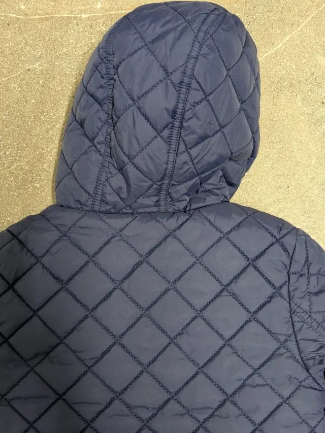 Abrigo guateado azul marino 24-36 meses