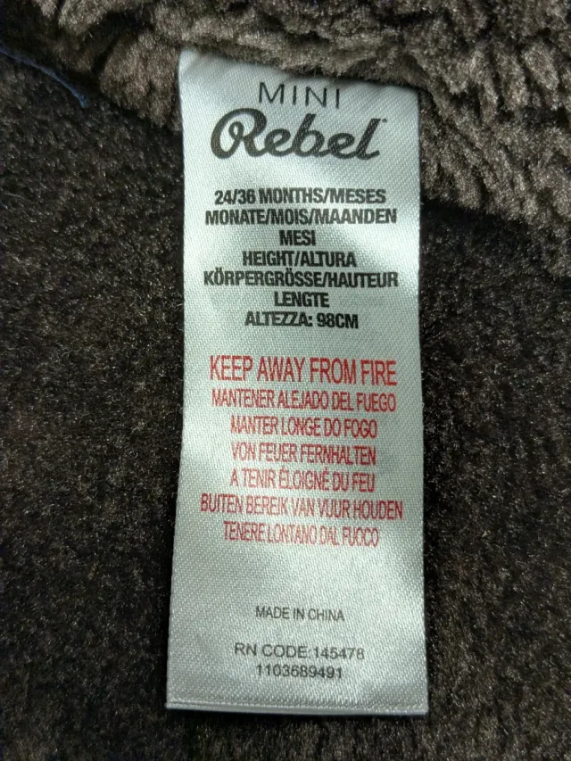 Abrigo guateado azul marino 24-36 meses