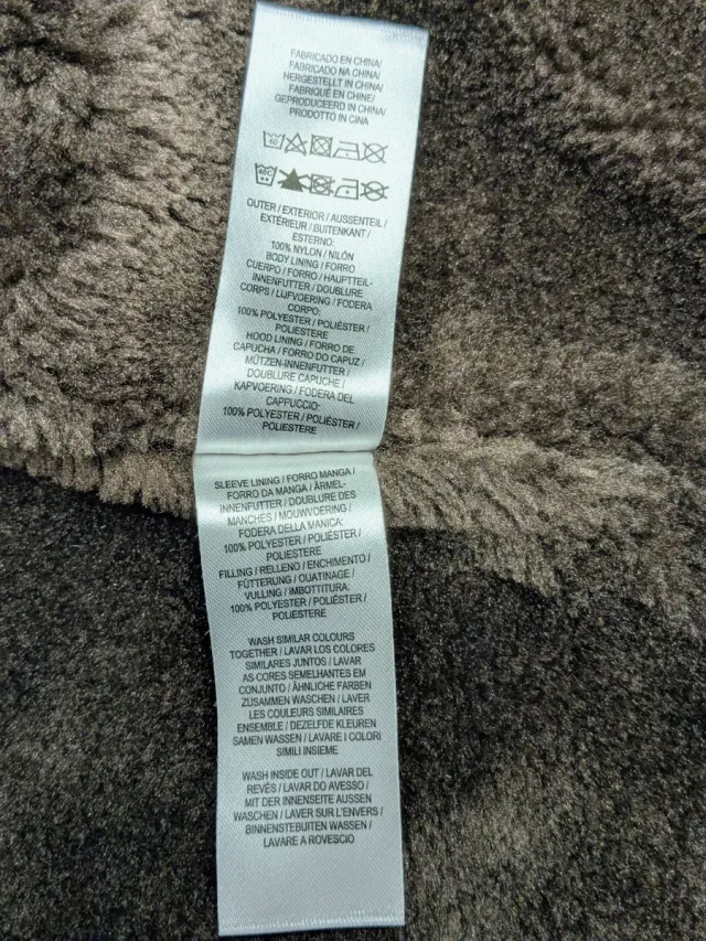 Abrigo guateado azul marino 24-36 meses