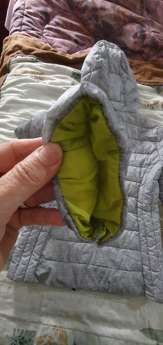 Trapuntino donna grigio/verde tg M