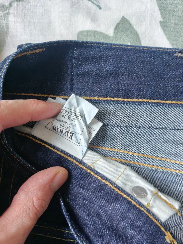 Vaqueros Edwin Slim Tapered Azules Talla 30x34