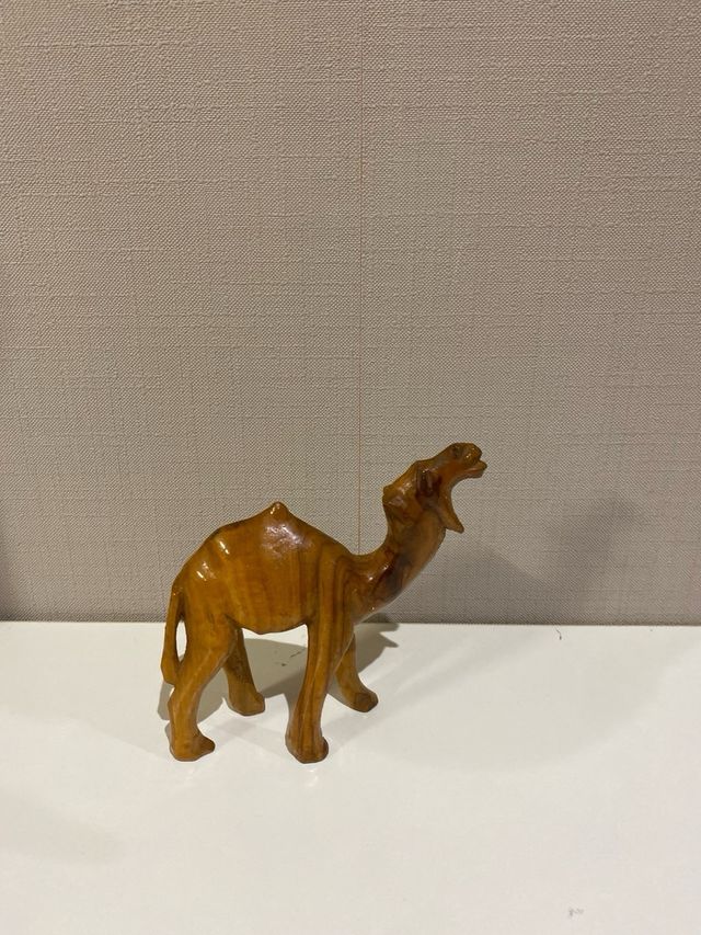 Lote figuras animales madera tallada
