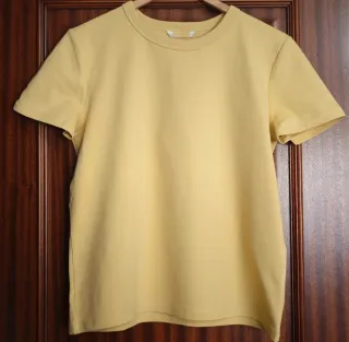 Camiseta algodón amarilla sin usar
