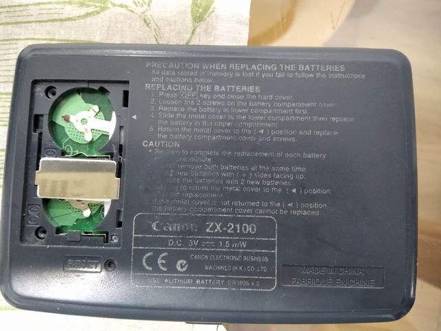 (VINTAGE) Agenda Electrónica Canon ZX-2100