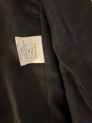 Chaqueta Caroll París Talla 40 Negra