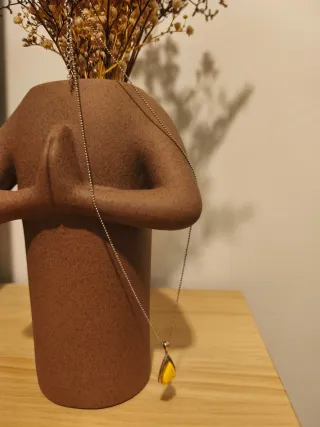 Colgante Plata y Ámbar