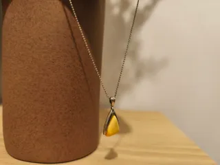 Colgante Plata y Ámbar