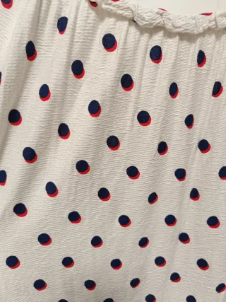 Blusa manga larga lunares