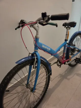 Bicicleta 24 Decathlon Azul