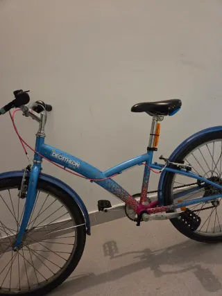 Bicicleta 24 Decathlon Azul