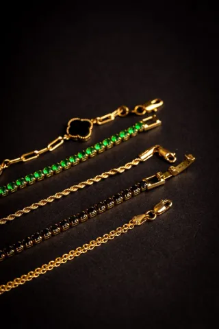 Bracciali 18k oro con garanzia 2 anni