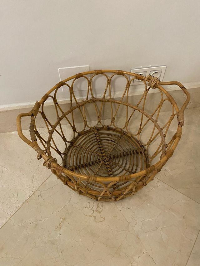 Cesta grande de bambú