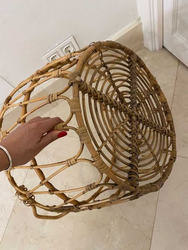 Cesta grande de bambú