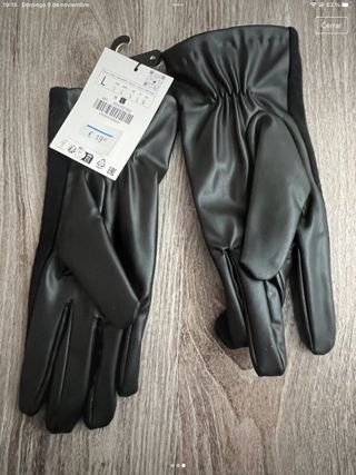 Guantes negros talla L