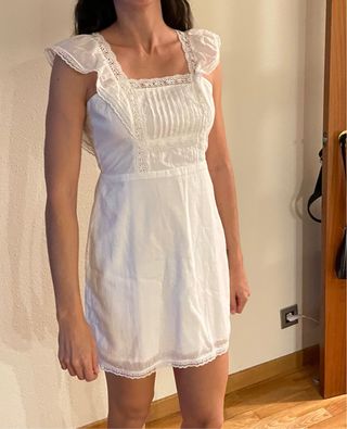 Vestido Abercrombie & Fitch blanco