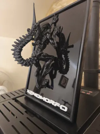 Cuadro Xenomorfo Alien impreso 3D 