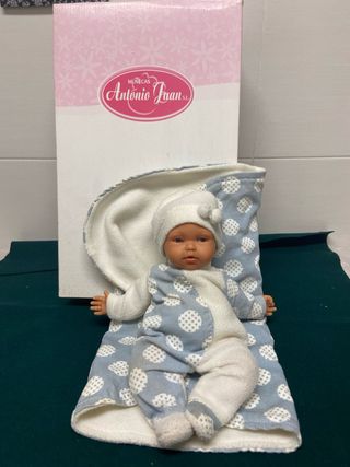 Bambola Antonio Juan Neonato Blu