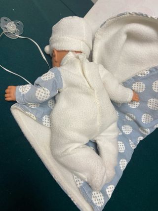 Bambola Antonio Juan Neonato Blu