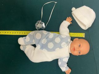 Bambola Antonio Juan Neonato Blu