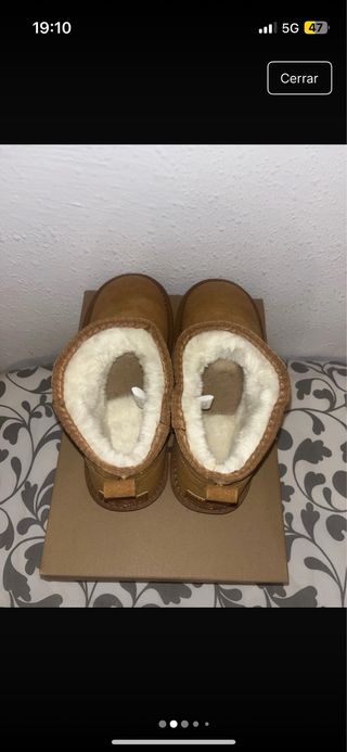 Botas UGG Classic Ultra Mini Beige Nuevas