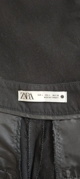 Pantalón de pinzas negro