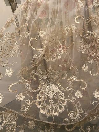 Traje Fallera Niña Rosa y Crema