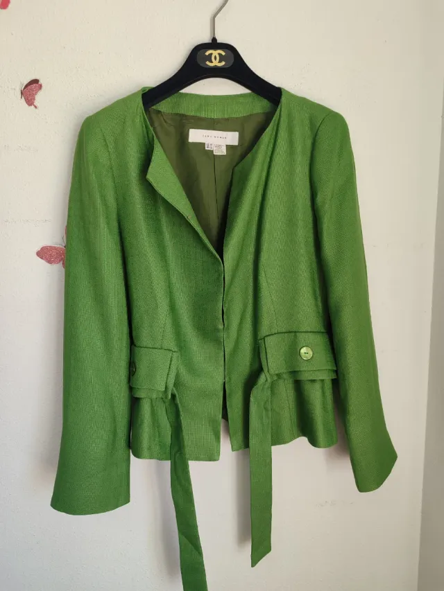 Zara Chaqueta Verde Talla 40