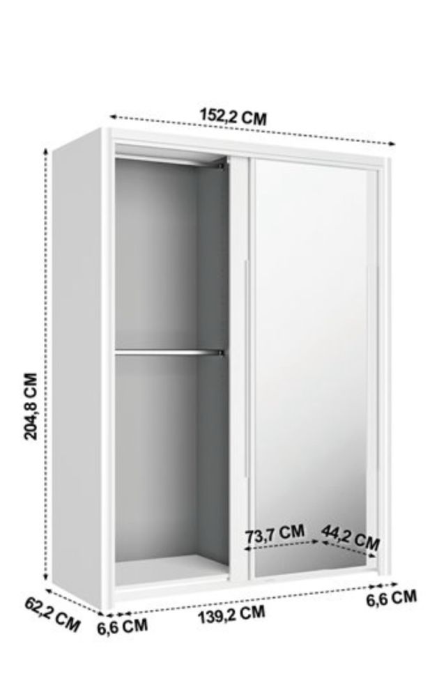 Armario CYRUS puertas correderas espejo