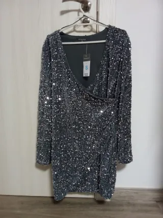 Vestido lentejuelas Primark Talla S