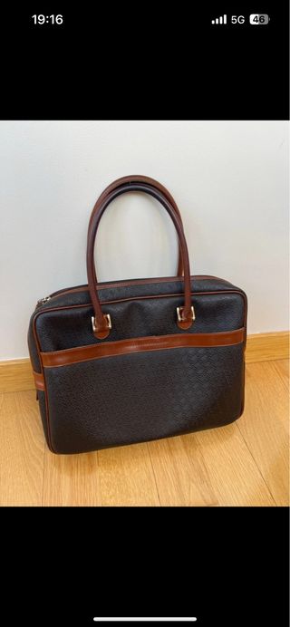 Maletín ordenador Salvador Bachiller Marrón/Negro