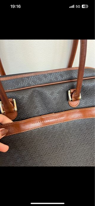 Maletín ordenador Salvador Bachiller Marrón/Negro