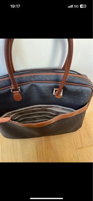 Maletín ordenador Salvador Bachiller Marrón/Negro
