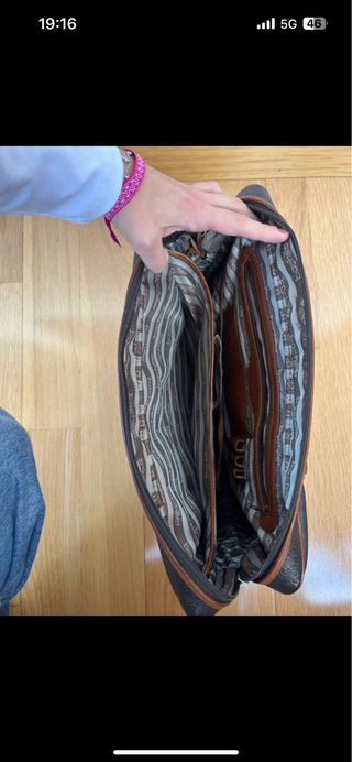 Maletín ordenador Salvador Bachiller Marrón/Negro